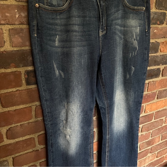 MELISSA McCARTHY boot embellished pockets mildly distressed - Picture 3 of 6